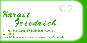 margit friedrich business card